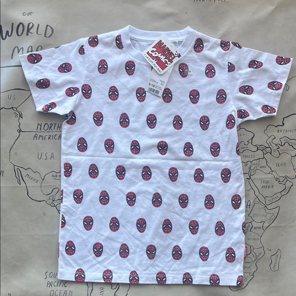 Uniqlo Marvel Kids White Spider-Man T-Shirt